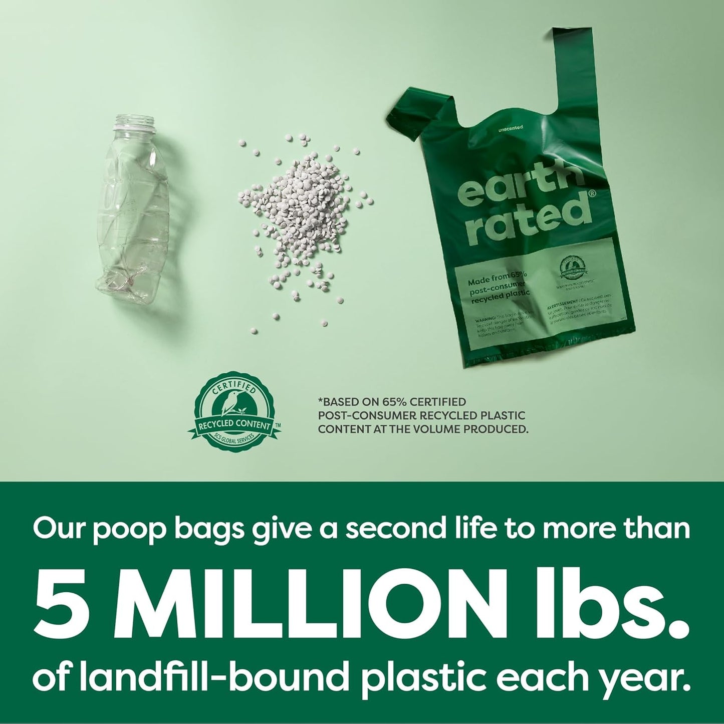 Dog Poo Bags with Handles Value Pack, Easy Tie and Guaranteed Leakproof, Lavender, 600 Handle Bags