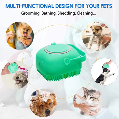 Pet Accessories for Dogs Shampoo Massager Brush Bathroom Puppy Cat Massage Comb Grooming Shower Brush for Bathing Soft Brushes